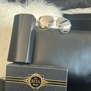 DITA Condor Silver Mirrored Lenses w/Gold-ish & Silver Frames- MIX metal look